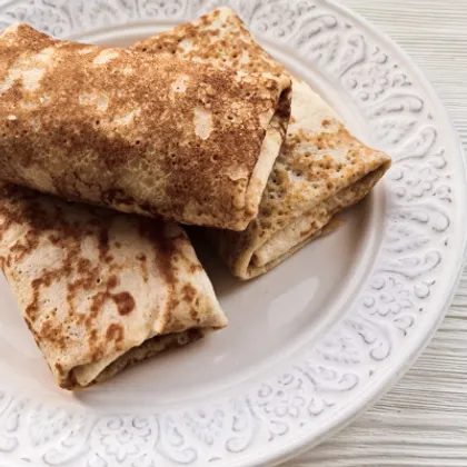 Блины с курицей и сыром