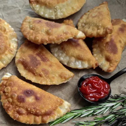 Жареные чебуреки со свининой